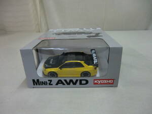 Ｍｉｎｉ-Ｚ ＡWD スバルインプレッサ　ＷＲＸ　エアロバージョン　カーボンボンネット（メタリックイエロー）ＡＷＤ