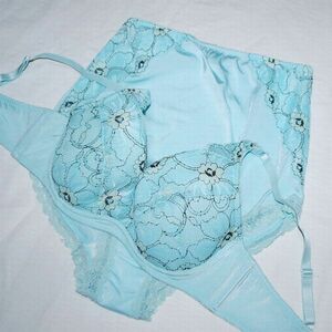  new goods D75L production front nursing one touch open L character wire bla& shorts maternity mint blue 