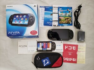 【おまけあり】PlayStation Vita 3G/Wi-Fiモデル クリスタル・ブラック 初回限定版 PS Vita 