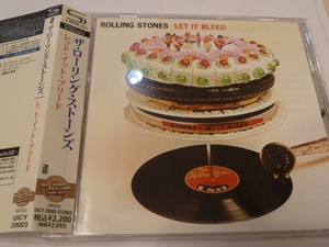 SHM高音質盤★ザ・ローリング・ストーンズ「LET IT BLEED」★帯付　美品！