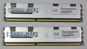 PC3-14900L DDR3 1866 ECC Load Reduced Registered メモリ (LRDIMM) 32GB 2枚組 計 64 GB (CISCO/SAMSUNG）