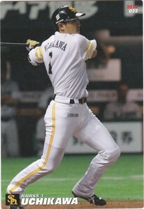 カルビー 2014プロ野球チップス第1弾 022 内川聖一(ソフトバンク) レギュラーカード