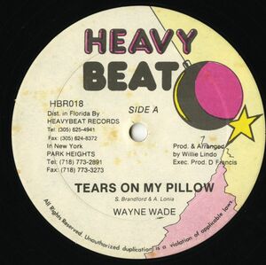 ドゥーワップ名曲ラヴァーズ・カヴァー！USオリジナル 12インチ Wayne Wade／Tears On My Pillow【Heavy Beat】Little Anthony名曲 試聴