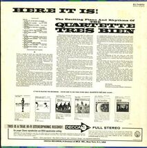 67年 US DECCAオリジナル Quartette Tres Bien / Here It Is！[DL 74893] STEREO盤 Boogaloo Latin Jazz カルテット・トレ・ビアン LP_画像2