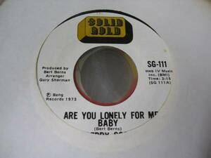 ●SOUL45●FREDDY SCOTT/ARE YOU LONELY FOR ME BABY