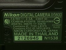 ☆中古　カメラ　デジタルカメラ　Nikon　ニコン　D5600　18-55　VR＋70-300　VR　kit【レンズ2点付属】　1777_画像9