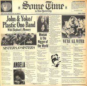 245000 JOHN & YOKO, PLASTIC ONO BAND / Some Time In New York City(LP)