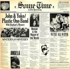 245338 JOHN & YOKO, PLASTIC ONO BAND / Some Time In New York City(LP)