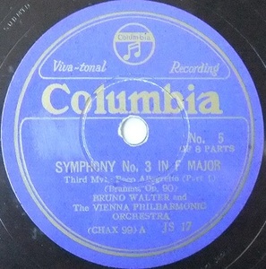 M0282 SP record bla-ms[ symphony no. 3 number ] blue no*waruta-