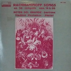 M0867 SERGEI RACHMANINOFF ラフマニノフ / Songs Op. 38, Complete(LP)