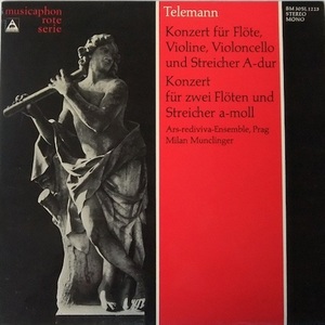 M0616 TELEMANN / Konzert Fur Flote, Violine, Violoncello Und Streicher A Dur(LP)