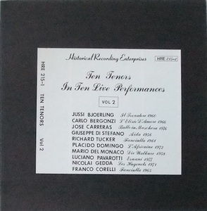 M0596 V.A. / Ten Tenors In Ten Live Performances(LP)