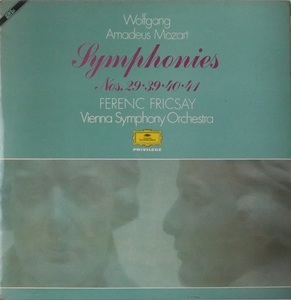 M0552 FERENC FRICSAY フェレンツ・フリッチャイ / Mozart Symphonies No. 29, 39, 40, 41 モーツァルト 交響曲 第29, 39, 40, 41番(LP)