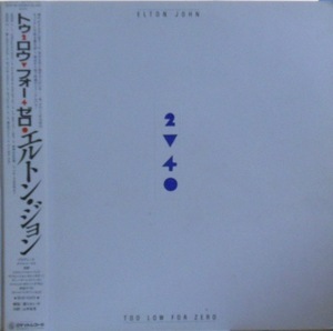 240184 - ELTON JOHN / Too Low For Zero(LP)
