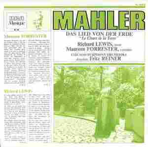 M0922 FRITZ REINER フリッツ・ライナー / Mahler, Das Lied Von Der Erde 大地の歌(LP)