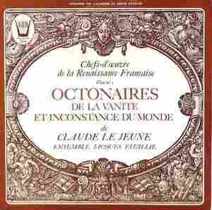 M0934 CLAUDE LE JEUNE クロード・ル・ジュヌ / Octonaires De La Vanite Et Inconstance Du Monde(LP)