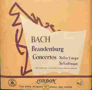 M0942 BACH バッハ / Brandenburg Concertos No. 1 & No. 5(LP)