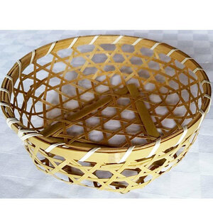  Japanese style bamboo basket ( diameter 18xH5cm)20 piece .