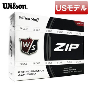 (USモデル)ウィルソン ゴルフボール ZIP ホワイト 12球入り wilson ジップ 1ダース 白(新品)(即納)