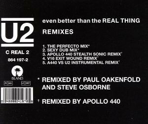 【輸入盤】Ｅｖｅｎ　Ｂｅｔｔｅｒ　Ｔｈａｎ　ｔｈｅ　Ｒｅａｌ　Ｔｈｉｎｇ　－　Ｔｈｅ　Ｒｅｍｉｘｅｓ／Ｕ２ＢｕｚｚＧａｍｂｌｅ