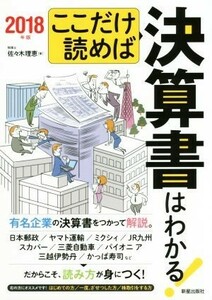 ここだけ読めば決算書はわかる！(２０１８年版)／佐々木理恵(著者)