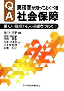 Ｑ＆Ａ　実務家が知っておくべき社会保障 働く人・離婚する人・高齢者のために／赤石千衣子(著者),天野高志(著者),大矢さよ子(著者),佐々木