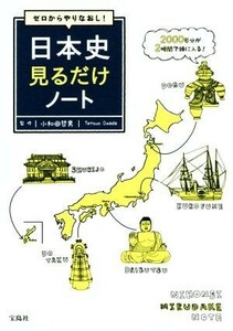 ゼロからやりなおし！日本史見るだけノート／小和田哲男