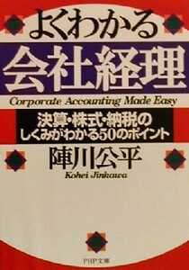 よくわかる会社経理 決算・株式・納税のしくみがわかる５０のポイント ＰＨＰ文庫／陣川公平(著者)