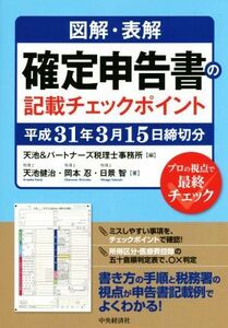 図解　表解　確定申告書の記載チェックポイント(平成３１年３月１５日締切分)／天池＆パートナーズ税理士事務所【編】，天池健治，岡本忍，