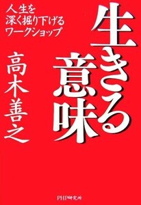 生きる意味 人生を深く掘り下げるワークショップ／高木善之(著者)