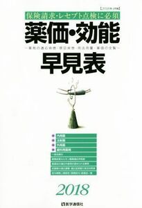 薬価・効能早見表(２０１８年４月版) 薬剤の適応疾患・禁忌疾患・用法用量・薬価の全覧／医学通信社