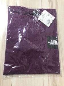 送料無料 新品未着用 Lサイズ THE NORTH FACE NT81930 S/S SQUARE LOGO TEE PA パンプロナパープル 紫 Tシャツ