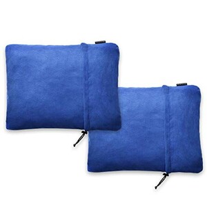 未使用品 モザンビーク キャンプ 枕 ブルー 2個セット