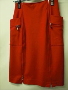 ☆[JAYRO]日本製・未着用・自宅保管・ポケットが可愛い赤のウールスカート・М