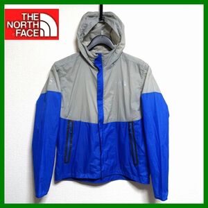 143THE NORTH FACE 薄手 マウンテンパーカーメンズ Sグレーブルー