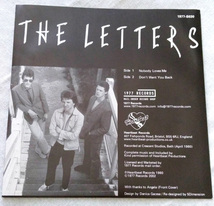 【The Letters】nobody loves me Reissued 7inch Vinyl 1977records powerpop パワーポップ ネオアコ本掲載 ネオモッズ mod レターズ_画像3