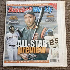《最終値下》【MLB】バリー・ボンズ表紙 野球情報新聞 『BASEBALL WEEKLY』 2001年 イチロー オールスター特集