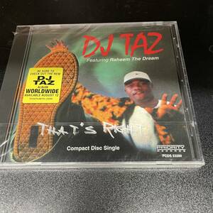 ● HIPHOP,R&B DJ TAZ - THAT'S RIGHT シングル, 4 SONGS, INST, 名盤 CD 中古品