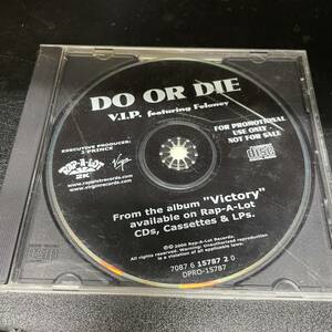 ● HIPHOP,R&B DO OR DIE - V.I.P. シングル, 4 SONGS, INST, 2000, PROMO CD 中古品