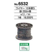 額縁付属品 紐・ワイヤー ワイヤー12本撚り 6532_画像1