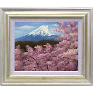 Art hand Auction Peinture à l'huile, Peinture occidentale, peinture peinte à la main, art sélectionné (avec cadre), taille F6 Akira Murota Mt. Fuji 8117 F6 Argent, peinture, peinture à l'huile, Nature, Peinture de paysage