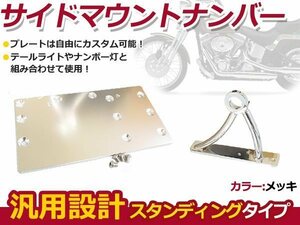 TW225 ビラーゴ250 サイドマウント ナンバーステーキット