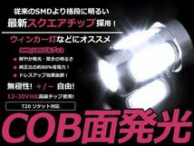 メール便送料無料 ムーブ ラテ L550 560系 テールランプLED ホワイト T20 ダブル球 COB 面発光 ブレーキランプ 2個_画像1