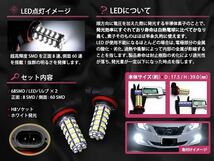 メール便送料無料 LEDフォグランプ N-ONE NONE JG1 2 LEDバルブ ホワイト 6000K相当 H8 68発 SMD_画像2