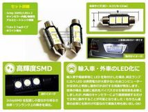 キャンセラー内蔵 LEDライセンスランプ メルセデスベンツ Aクラス W168 2個セット ホワイト 白 SMD 3連_画像2