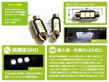 キャンセラー内蔵 LEDライセンスランプ BMW BM X5 E70 FE 2個セット ホワイト 白 SMD 3連_画像2