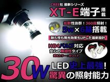 メール便送料無料 LEDフォグランプ シーマ F50 LEDバルブ ホワイト 6000K相当 9006 HB4 CREE製 30W_画像1