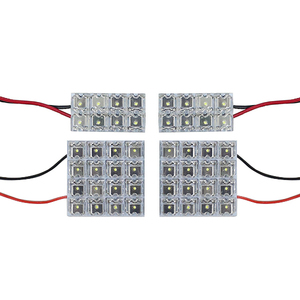 メール便送料無料 ミラ L275S LEDルームランプ FLUX 4Pセット 48発 ダイハツ 室内灯 ルームライト 車内灯