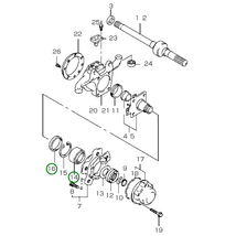 片側セットジムニー JA22～JB23 フロントハブベアリング、ハブオイルシール_画像2