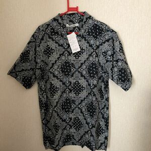 ペイズリー柄オシャレシャツ☆アロハシャツとして☆Mサイズ